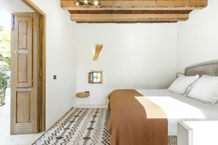 Finca Rural Luxus Ferienhaus Ibiza Mieten Schlafzimmer 1 Im Haupthaus