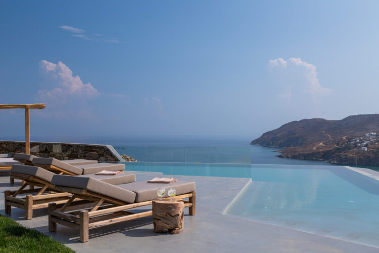 Heavenly Retreat Resort Luxus Ferienvilla Mykonos Pool 2