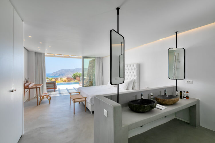 Heavenly Retreat Resort Luxus Ferienvilla Mykonos Schlafzimmer Mit Bad Ensuite