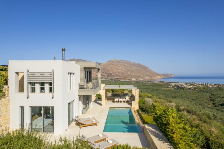 Hillside Villa Kissamos Luxus Ferienvilla Kreta Mieten Meerblick