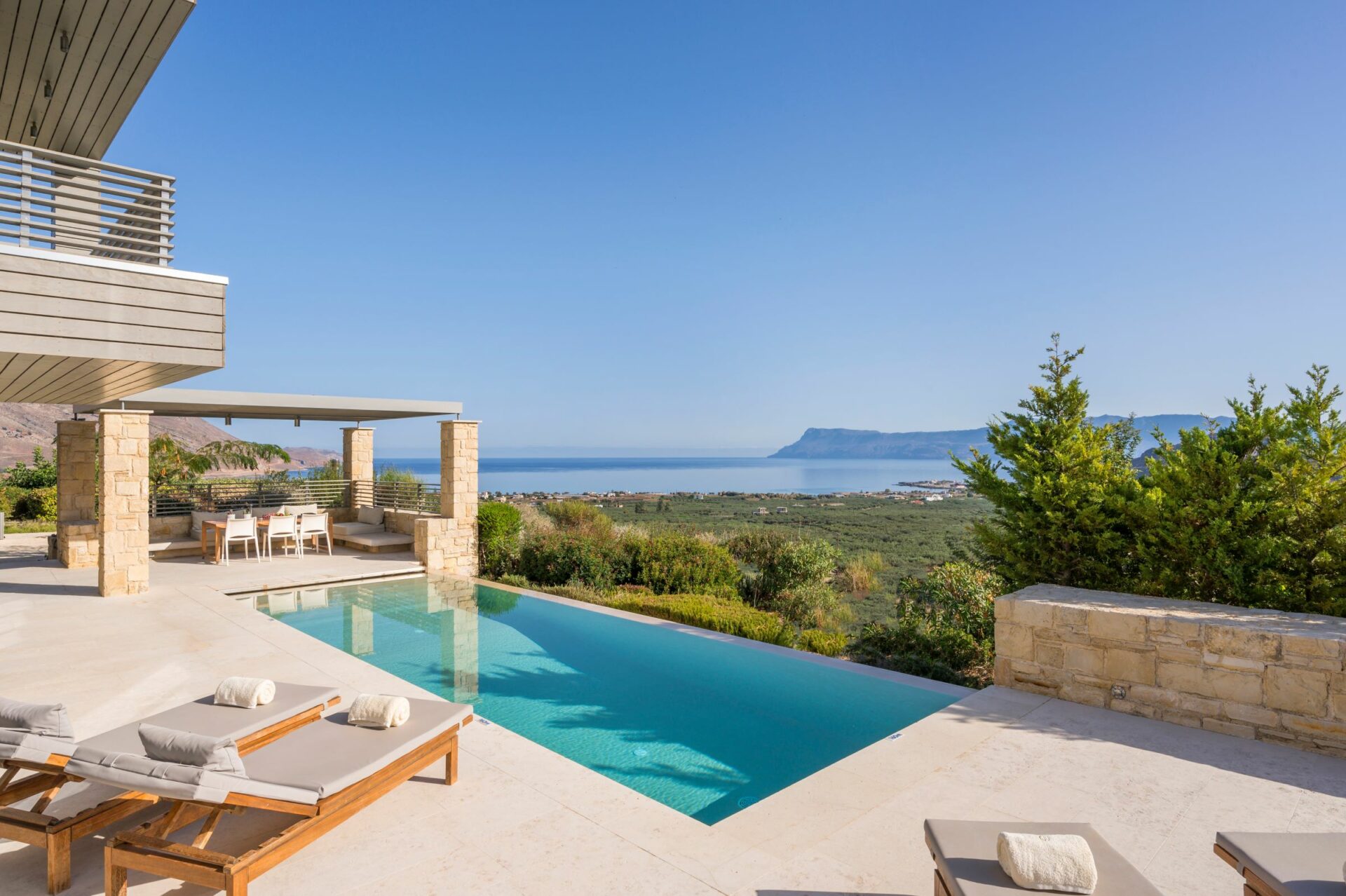 Hillside Villa Kissamos Luxus Ferienvilla Kreta Mieten Pool