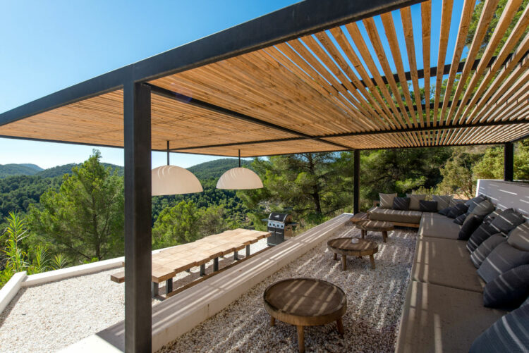 Hilltop Villa Luxus Ferienhaus Auf Ibiza Mieten Bbq Area