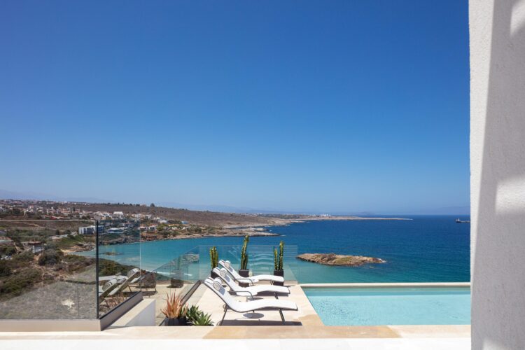 Kalathas Beachview Villa Exklusives Ferienhaus Kreta Ausblick