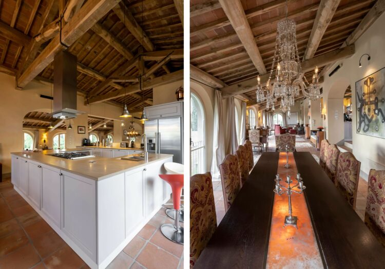 La Scuderia Luxuriöses Ferienhaus Toskana Italien Mieten Inneneinrichtung Küche