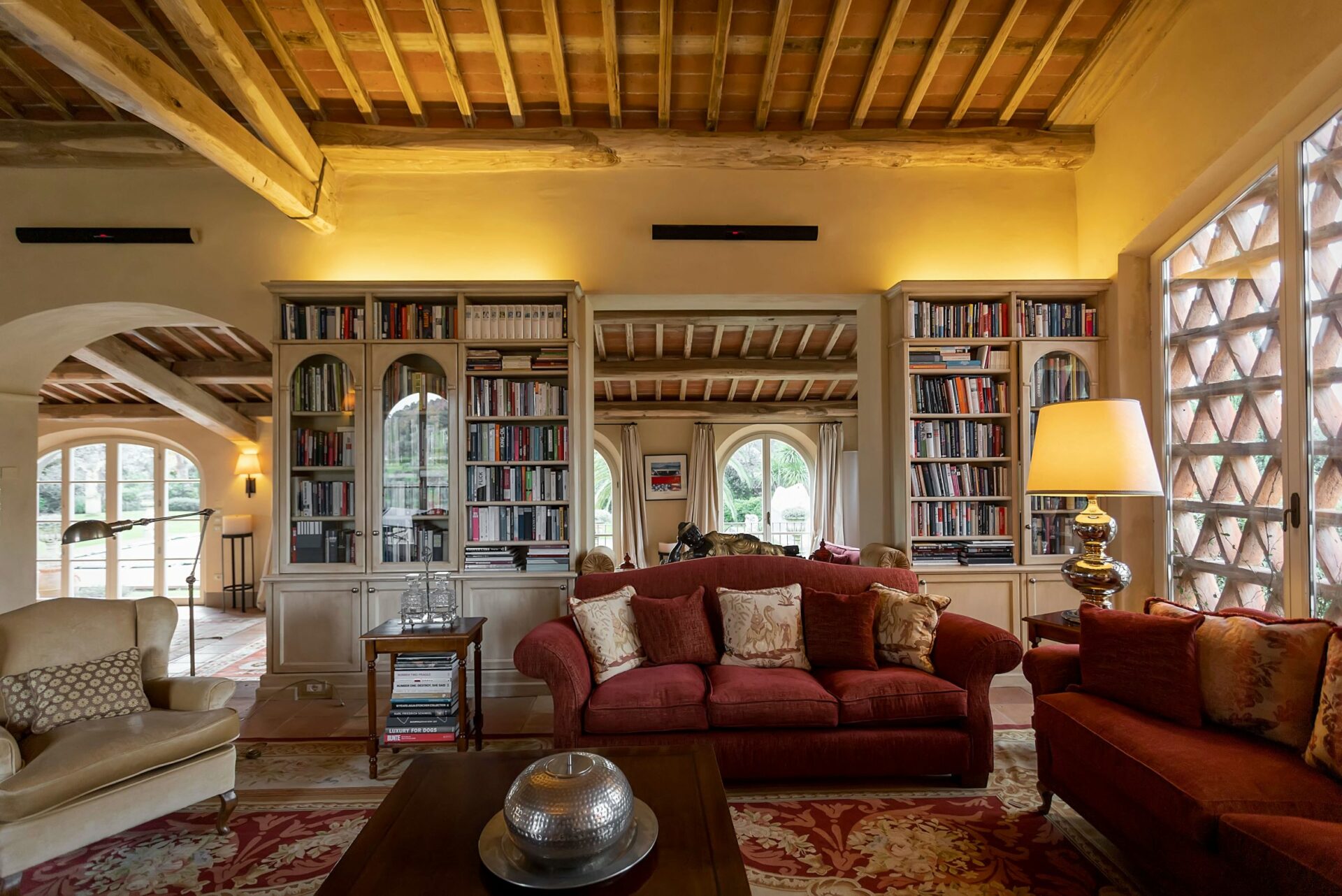 La Scuderia Luxuriöses Ferienhaus Toskana Italien Mieten Wohnzimmer