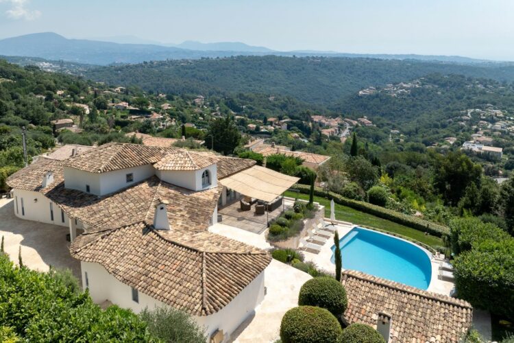 Maison Du Ciel Luxus Ferienhaus Nizza Côte D’azur Ausblick