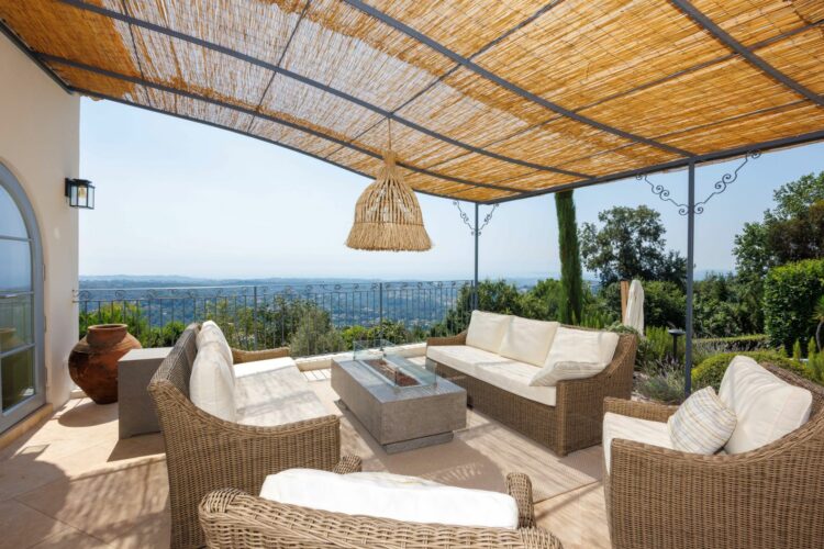 Maison Du Ciel Luxus Ferienvilla Nizza Côte D’azur Outdoorlounge