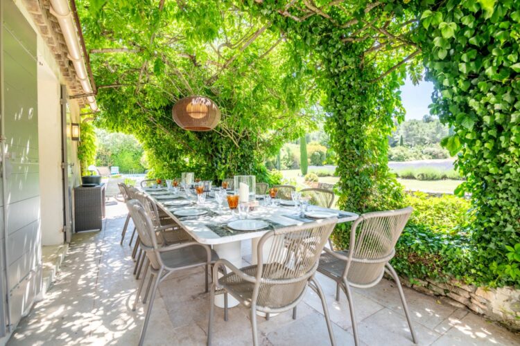 Mas De La Garrigue Exklusive Ferienvilla Provence Alfresco Essbereich