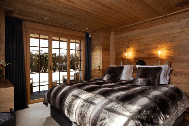 Mountain View Chalet Luxus Ferienhaus Schweiz Gstaad Schlafen