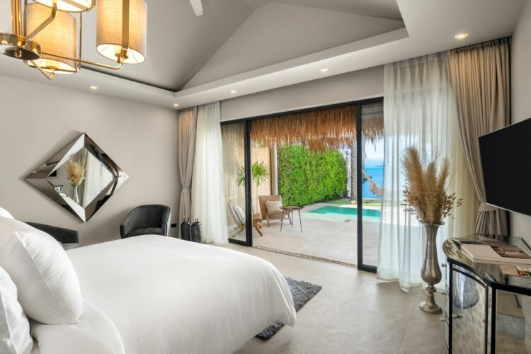 Oceans 8 Luxury Retreat Traumhaftes Ferienhaus Koh Samui Suite 5 Ausblick