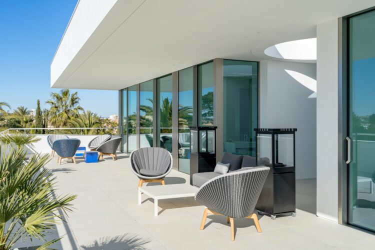 Sea Light Villa Two Exklusives Ferienhaus Algarve Portugal Lounge Areas Auf Dem Sonnendeck