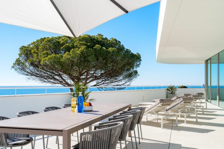 Sea Light Villa Two Traumhaftes Ferienhaus Algarve Portugal Detail Sonnendeck