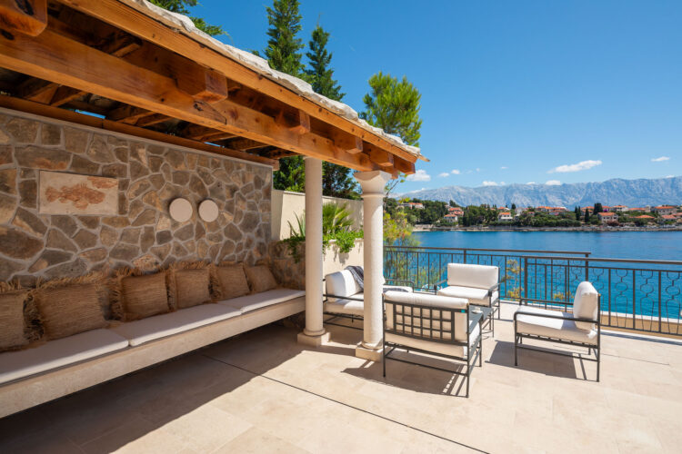 Sea View Villa Brac Traumhaftes Ferienhaus Kroatien Outdoor Lounge