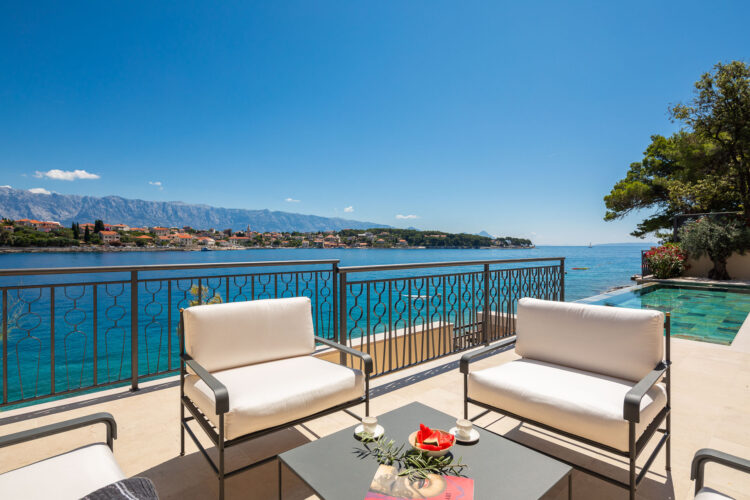 Sea View Villa Brac Traumhaftes Ferienhaus Kroatien Gemütliche Sitzecke