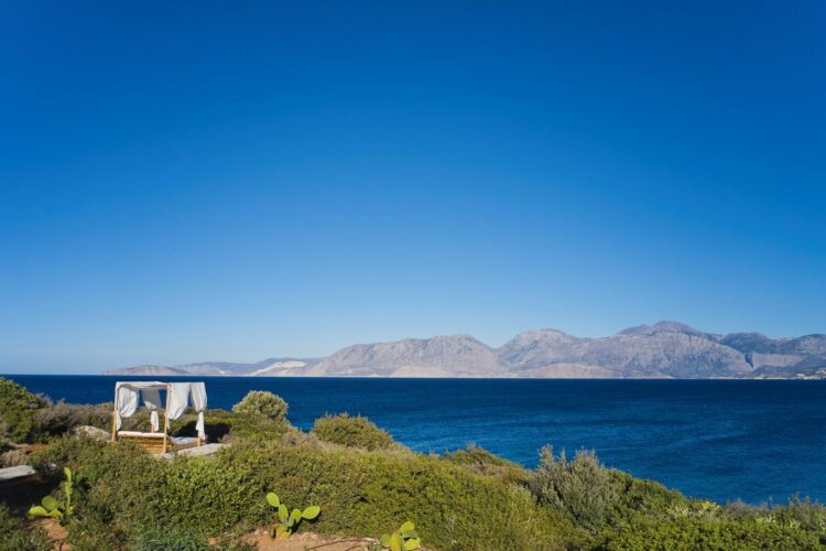 Seafront Villa Ammoudara Luxus Ferienhaus Kreta Mieten Ausblick