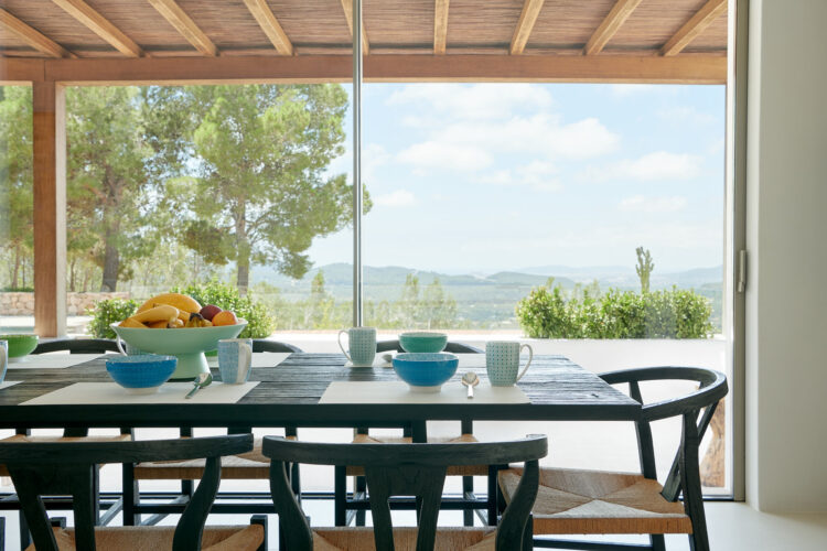 Silencioso Vista Luxus Finca Ibiza Mieten Essen