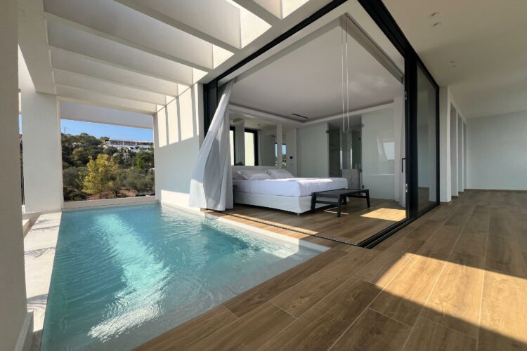 Sophisticated Estate Luxus Ferienhaus Kreta Mieten Schlafzimmer 4 Mit Pool