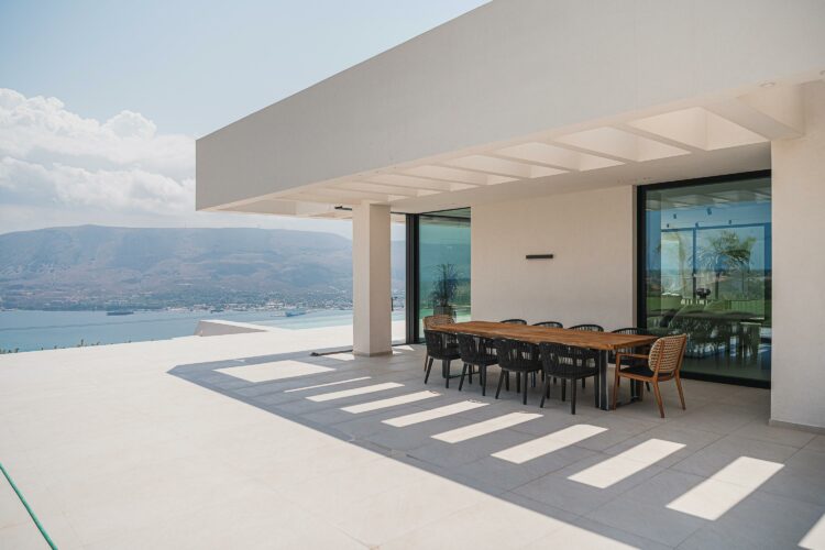 Sophisticated Estate Luxus Ferienvilla Auf Kreta Mieten Alfresco Essbereich