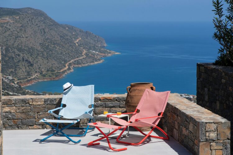 Spinalonga Retreat Luxus Ferienvilla Kreta Mieten Sonnenterrasse