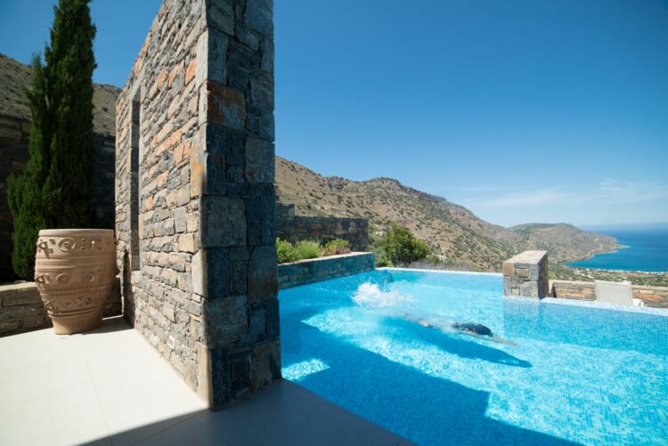 Spinalonga Retreat Exklusives Ferienhaus Kreta Mieten Pool