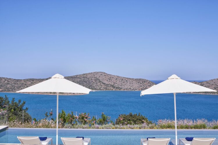 Spinalonga View Luxus Ferienvilla Kreta Mieten Infinitypool