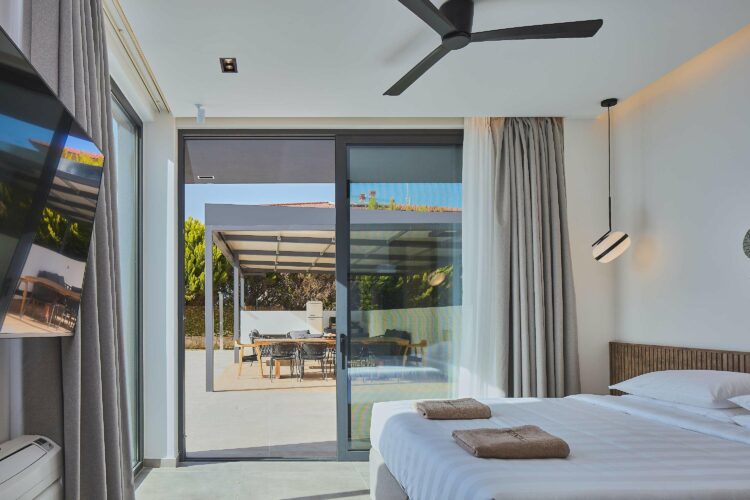 Splendid Villa Luxuriöses Ferienhaus Kreta Mieten Schlafzimmer Eg