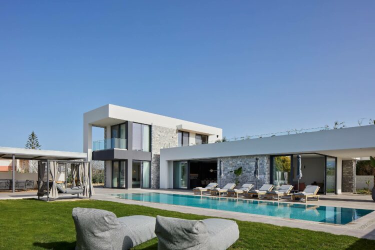 Splendid Villa Luxus Ferienhaus Kreta Außenansicht