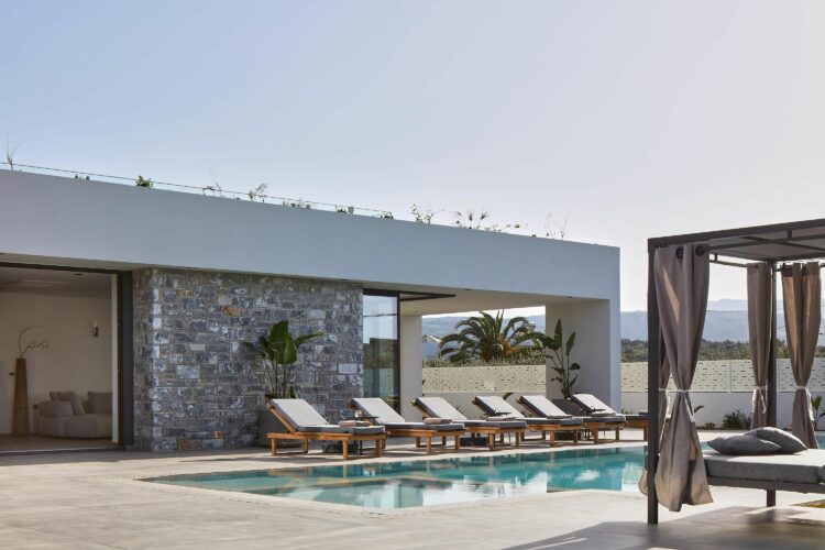 Splendid Villa Luxus Ferienvilla Kreta Sonnenliegen Und Daybed