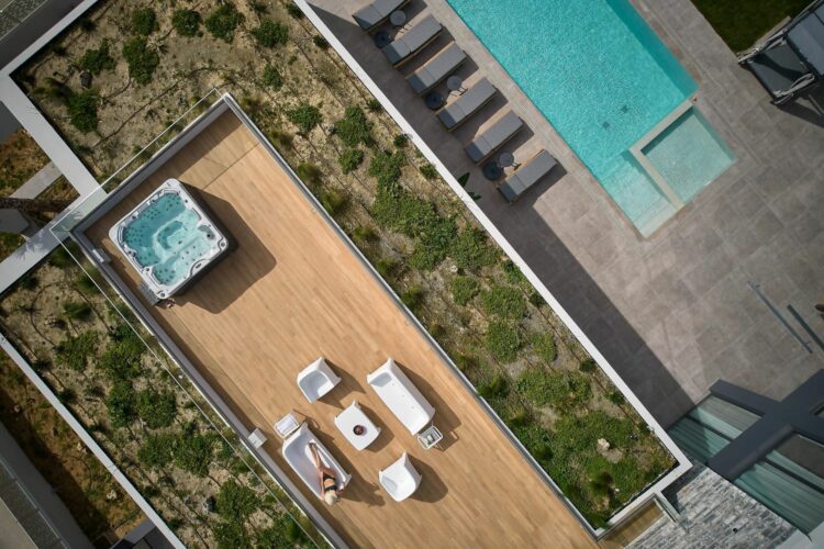 Splendid Villa Luxus Villa Kreta Mieten Whirlpool Von Oben