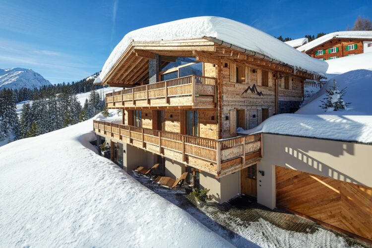 The Chalet Lech Luxus Ferienhaus Österreich Mieten Außenansicht