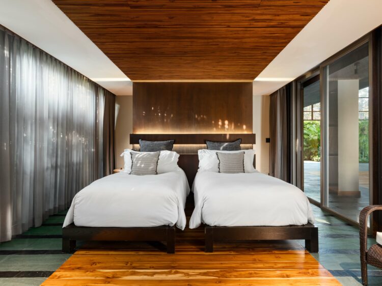 Villa Akatsuki Luxuriöses Ferienhaus Koh Samui Thailand Mieten Twin Bedroom