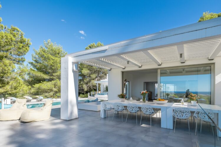 Villa Blue Boho Luxus Ferienhaus Ibiza Mieten Essen
