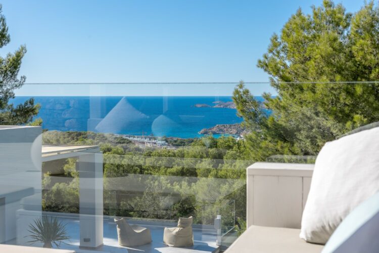 Villa Blue Boho Luxus Ferienhaus Ibiza Mieten Blaues Meer