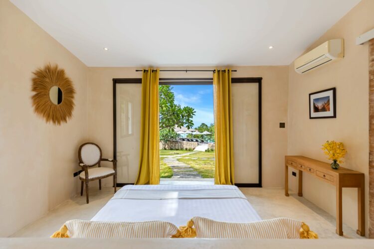 Villa Koh Koon Luxuriöses Ferienhaus Koh Samui Schlafzimmer Mit Gartenblick