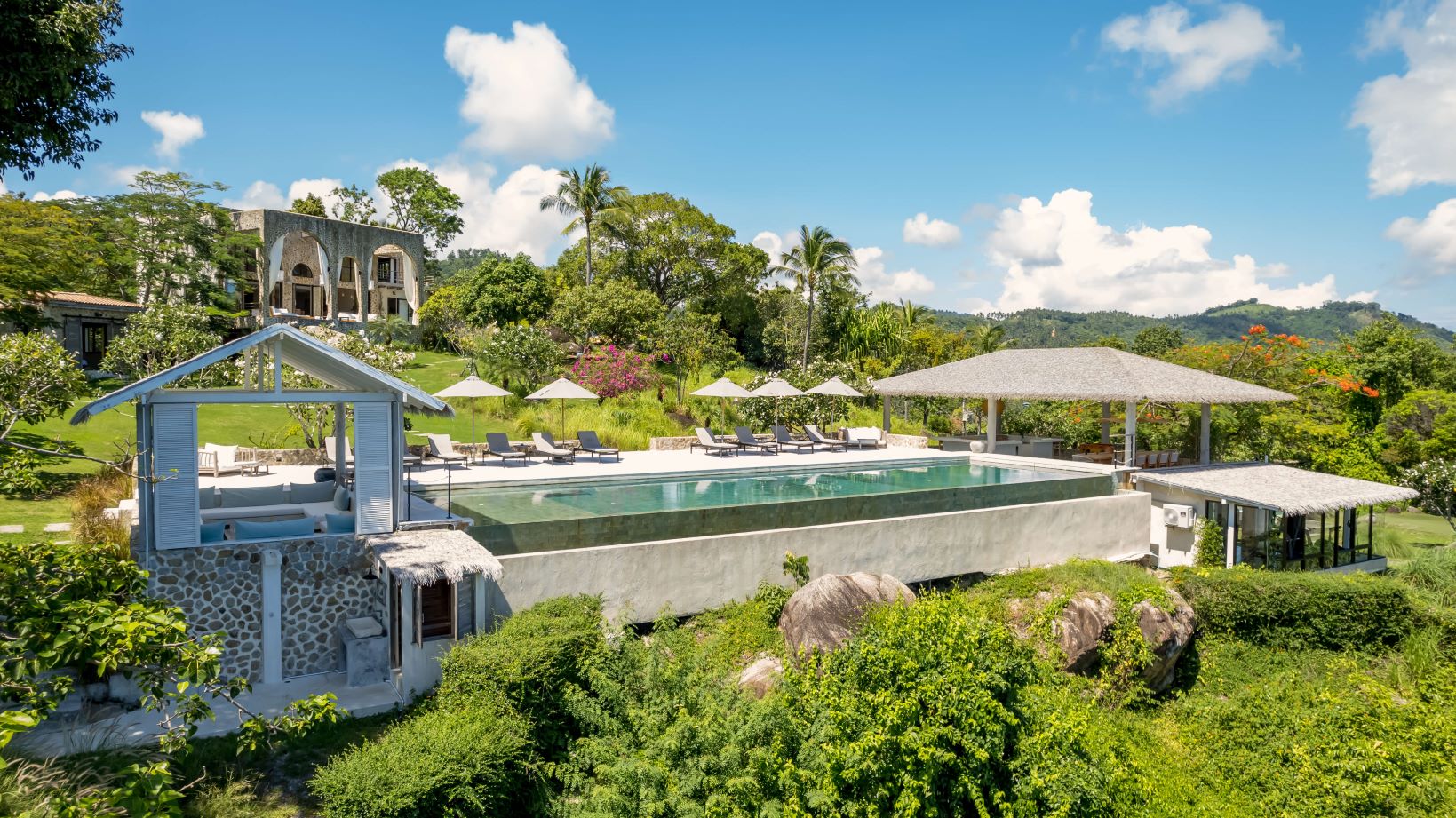 Villa Koh Koon Luxus Ferienvilla Koh Samui Thailand Pool Detail