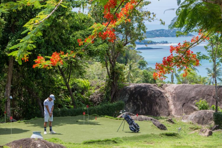 Villa Koh Koon Luxus Villa Koh Samui Thailand Mieten Putting Green