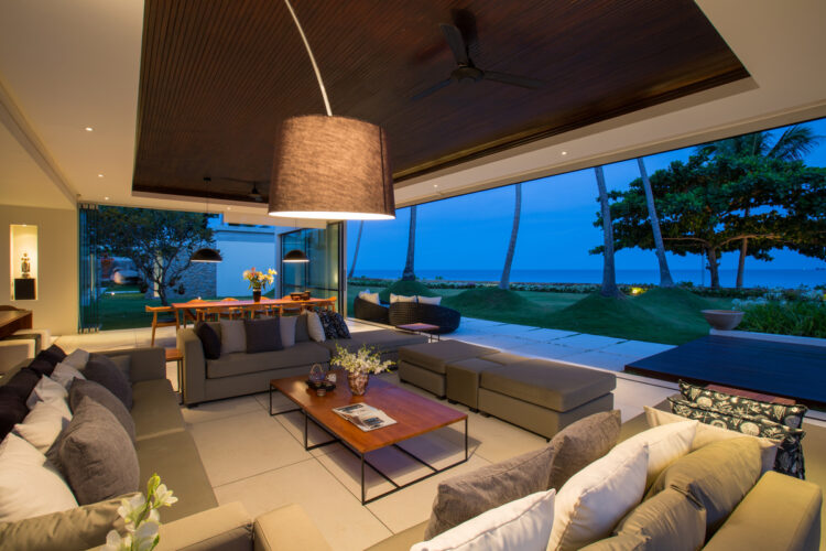 Villa Malabar Luxus Ferienhaus Koh Samui Thailand Mieten Abendstimmung