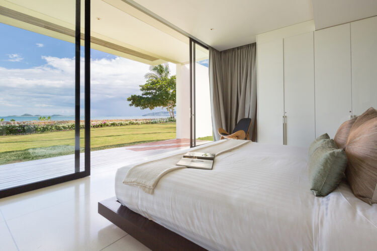 Villa Malabar Luxus Ferienhaus Koh Samui Thailand Mieten Schlafzimmer Mit Meerblick