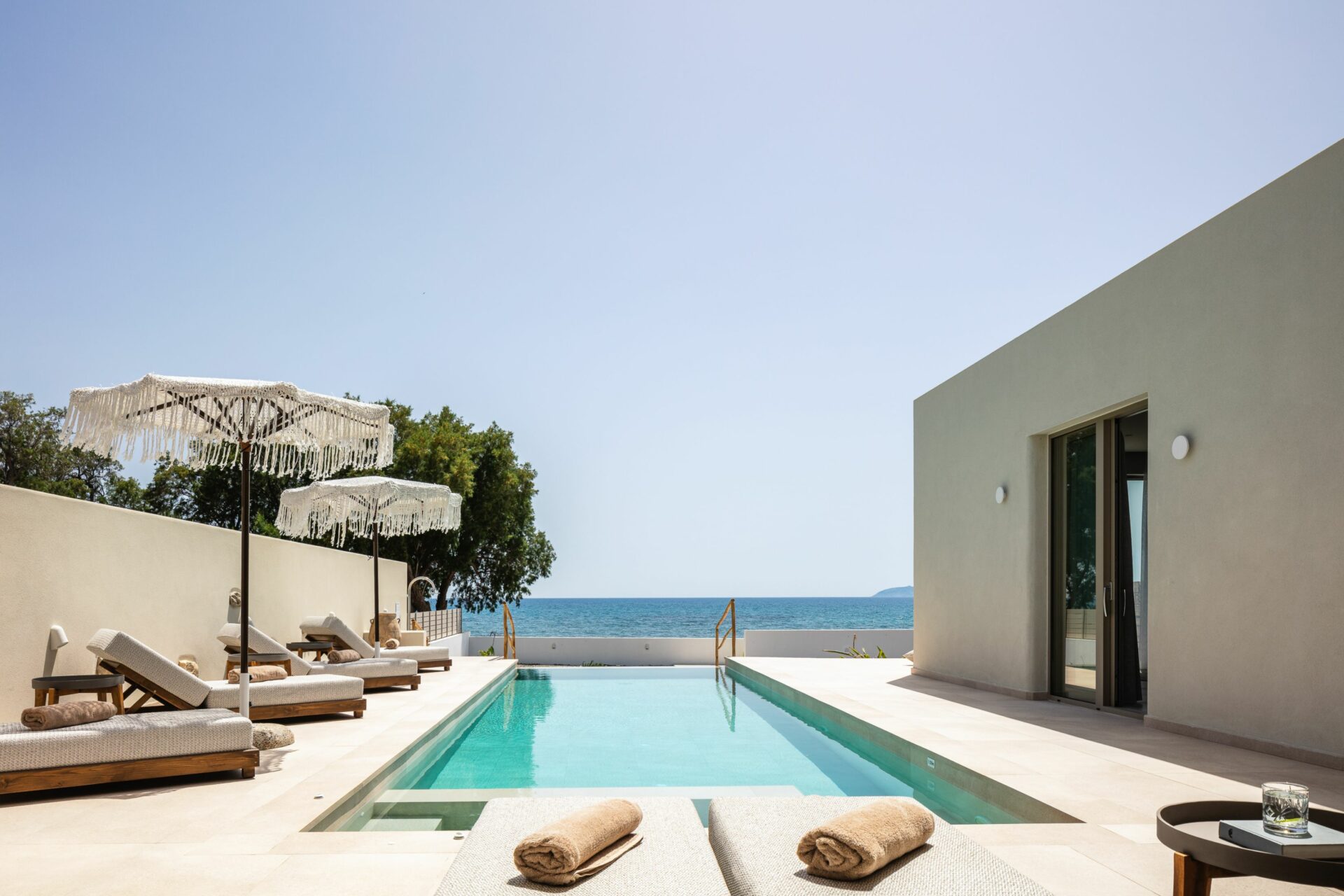 Villa Mareva Luxus Ferienhaus Kreta Süden Mieten Poolterrasse