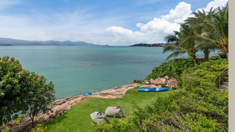 Villa Peace Oceanfront Luxus Ferienhaus Koh Samui Thailand Mieten Beach Mit Kajaks