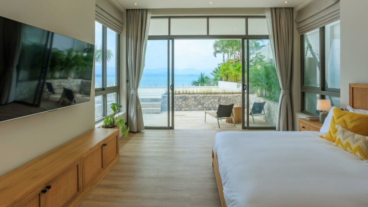 Villa Peace Oceanfront Luxus Ferienhaus Koh Samui Thailand Mieten Schlafzimmer