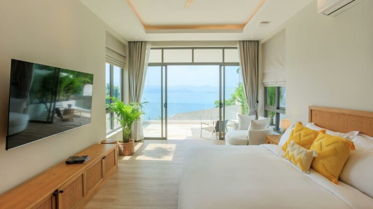 Villa Peace Oceanfront Luxus Ferienhaus Koh Samui Thailand Mieten Helles Sz