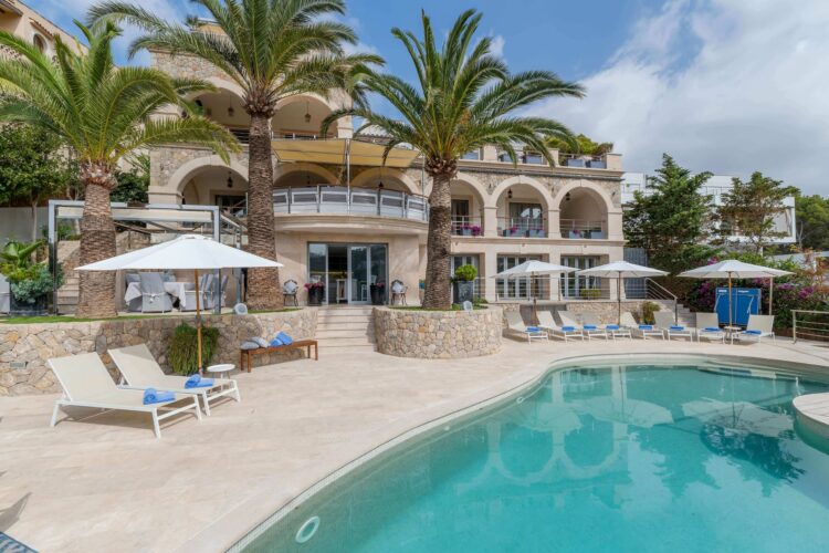 Villa Port Andraxt View Traumhaftes Ferienhaus Mallorca Detail Poolterrasse