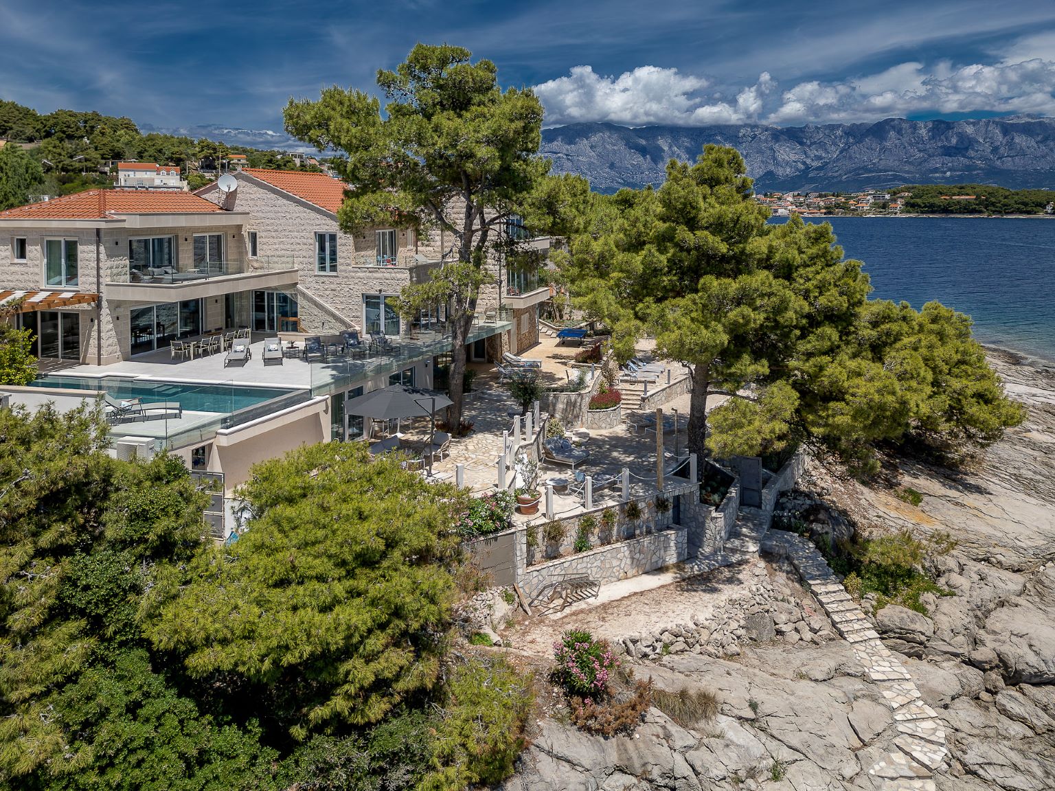 Villa Puntinak Luxus Ferienhaus Insel Brac Kroatien Mieten Lage Am Meer