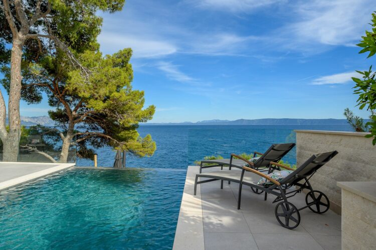 Villa Puntinak Luxus Ferienvilla Insel Brac Kroatien Mieten Infinitypool