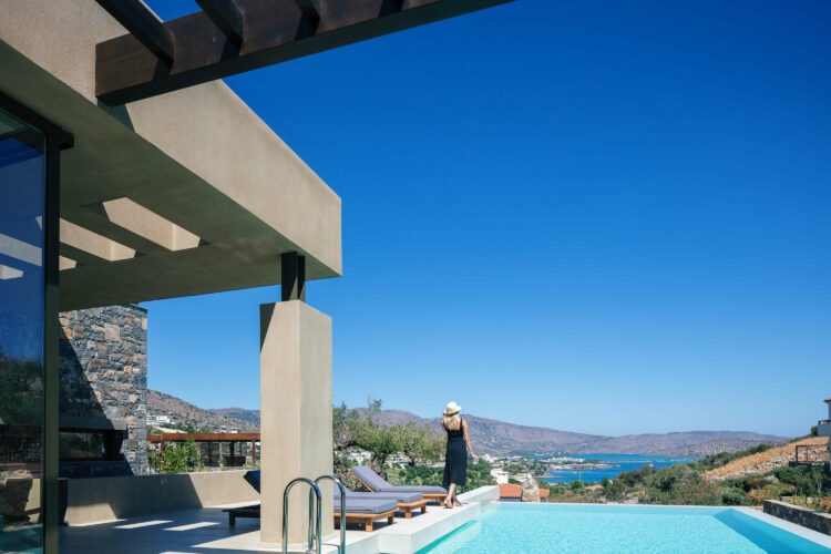 Villa Spinalonga Luxuriöses Ferienhaus Kreta Panorama