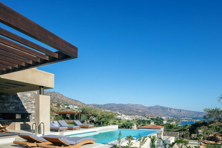 Villa Spinalonga Traumhafte Villa Kreta Ausblick Pool