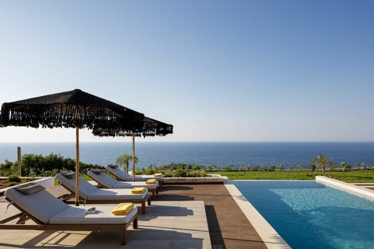 Villa Violi Iii Luxuriöses Ferienhaus Kreta Mieten Pool Mit Meerblick