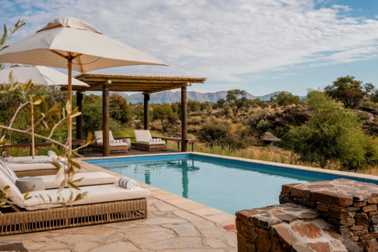 Waldeck Namibia Safari Lodge Villa Namibia Pool Mit Ausblick